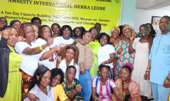 Amnesty International Women Sierra Leone Strengthens Capacity on Gender, Intersectionality, and Climate Change.